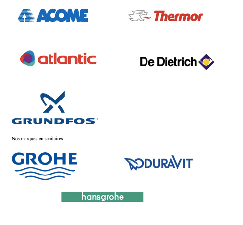Nos marques chauffage & plomberie